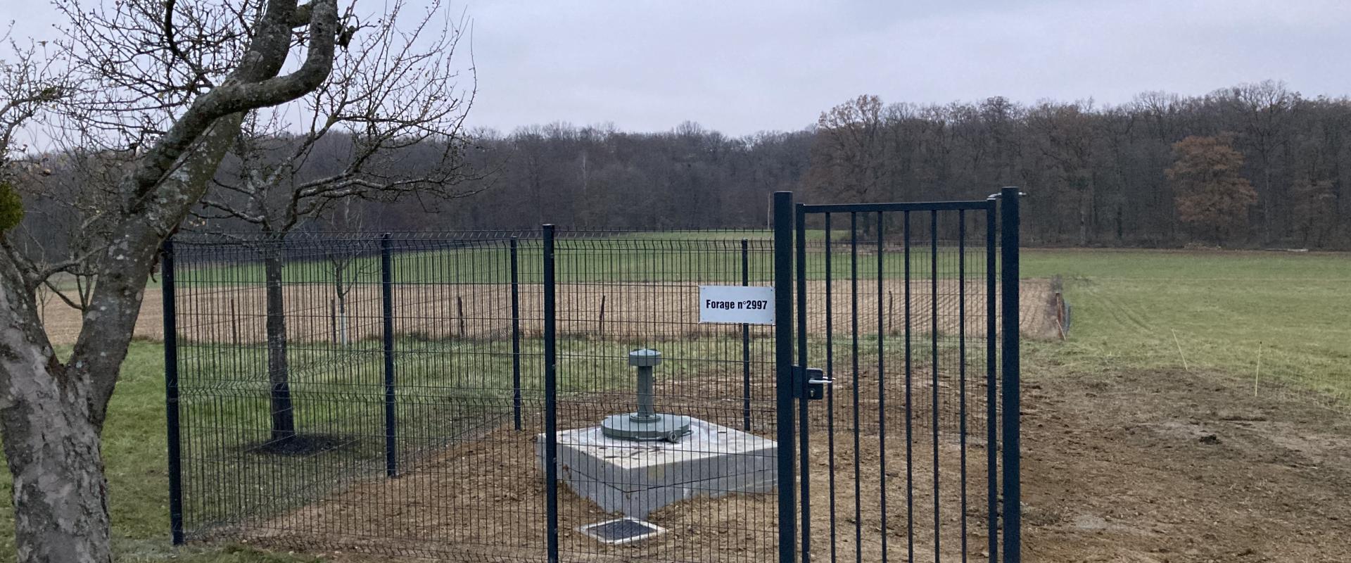 Travaux de mise en sécurité d'un forage fuyard