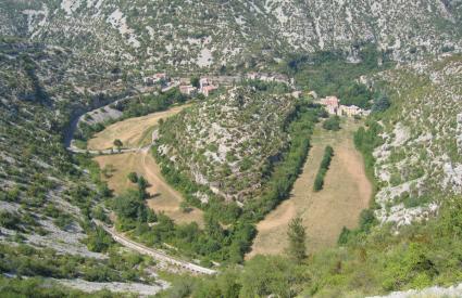 Le cirque de Navacelles, ancien méandre abandonné par la Vis